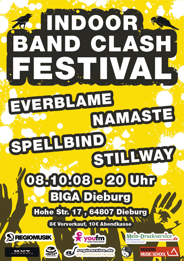 Indoor Band Clash 2008 Flyer